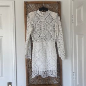 White lace dress
